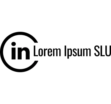 Egyéni linkedin fiók póló - TenStickers