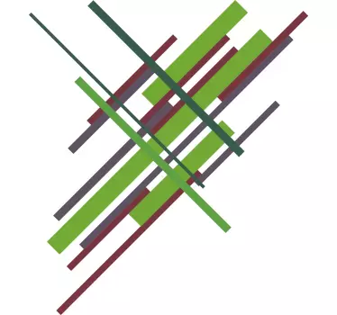 Vibráló színes csíkos póló - TenStickers