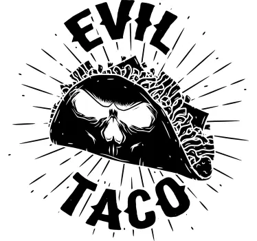 Gonosz taco koncepció póló - TenStickers