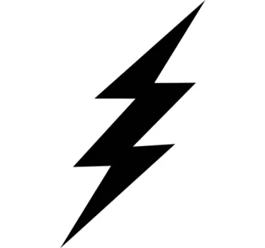 Merész villám szimbólum póló - TenStickers