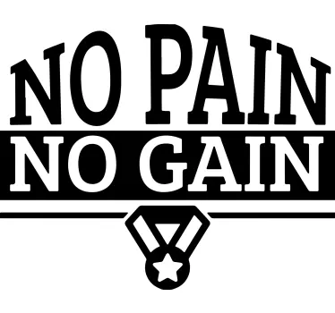 Motiváló fitnesz mondat póló - TenStickers