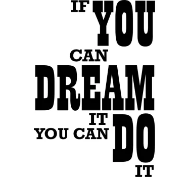 Inspiráló motiváló idézet póló - TenStickers