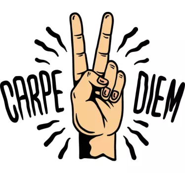Carpe diem kézmozdulat póló - TenStickers