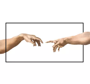 Érintő kezek grafika póló - TenStickers