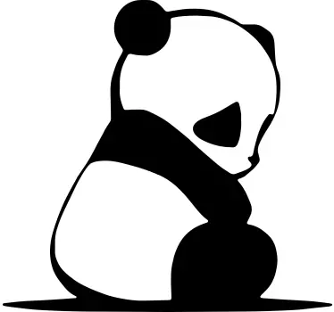 Szomorú panda design póló - TenStickers