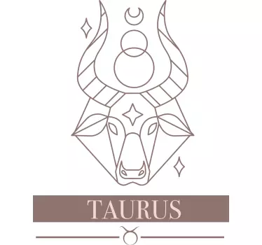 Minimal taurus graphic póló - TenStickers