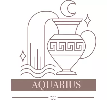 Vízöntő zodiákus esztétika póló - TenStickers