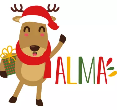 Aranyos rénszarvas öröm póló gyerekeknek - TenStickers