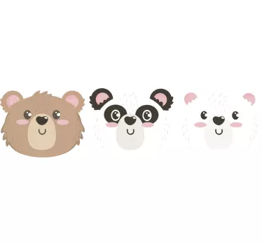 Cuki Állatfejek póló gyerekeknek - TenStickers