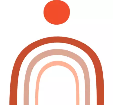 Falművészet szivárványos póló - TenStickers