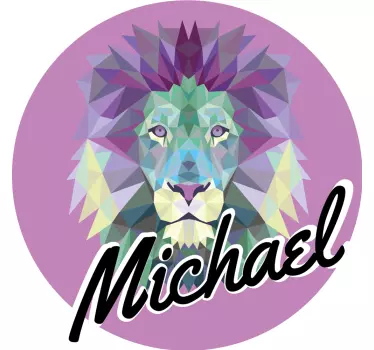 Színes oroszlán portré póló - TenStickers