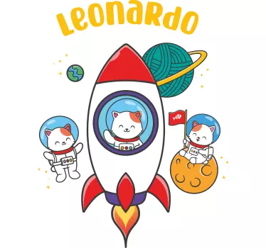 Űrkalandos póló gyerekeknek - TenStickers