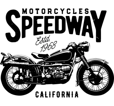 Motoros gyorsasági california póló - TenStickers