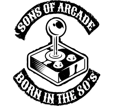 80-as arcade játékosok egyesüljetek póló - TenStickers