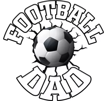 Futball apa és fia megfelelő ing - TenStickers