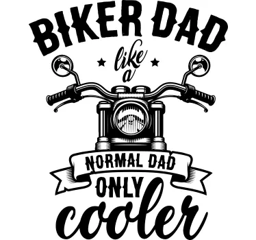 Motoros apa apák napi póló - TenStickers