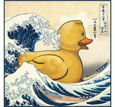 Kanagawa gumikacsa póló - TenStickers