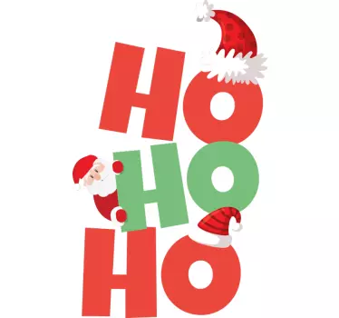 Póló karácsony ho Ho Ho, Mikulás - TenStickers