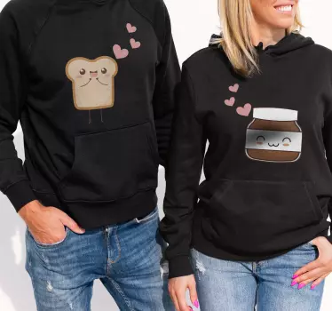 Kenyér és nutella ingek pároknak - TenStickers