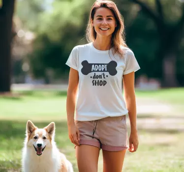 Pólók fogadj örökbe ne vásárolj - TenStickers