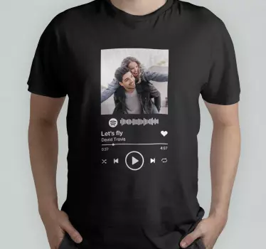 Spotify szöveges és képes pólóval - TenStickers