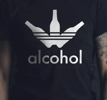 Alkoholos Üveg szimbólum póló - TenStickers