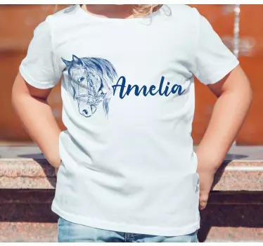 Amelia lóportréja póló gyerekeknek - TenStickers