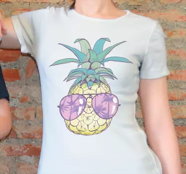 Ananász napszemüveg stílus póló - TenStickers