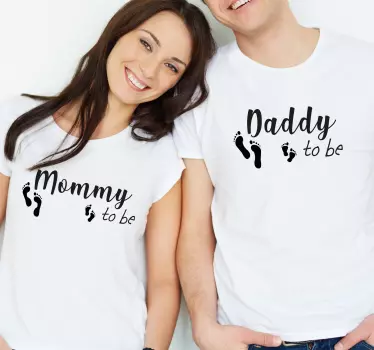 Anya és lánya póló - mama papa baba lábak - TenStickers