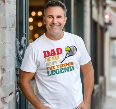 Apa a teniszlegenda Pólók - TenStickers
