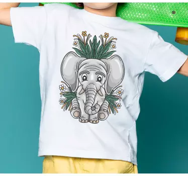 Aranyos elefánt illusztrációs póló gyerekeknek - TenStickers