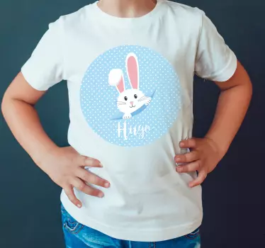 Aranyos nyuszi fiúnak baba pólóval - TenStickers