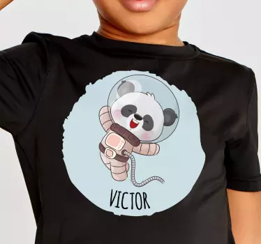 Aranyos panda fiúnak baba pólóval - TenStickers