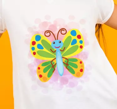 Aranyos színes pillangó póló baba - TenStickers