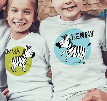 Aranyos zebra gyereking - TenStickers
