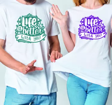Az élet együtt szebb - anya és lánya póló - TenStickers