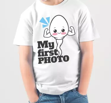 Az első képem vidám design póló - TenStickers
