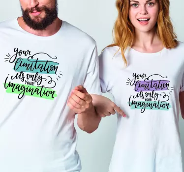 Az Ön korlátolt képzelőereje pólók párosít - TenStickers