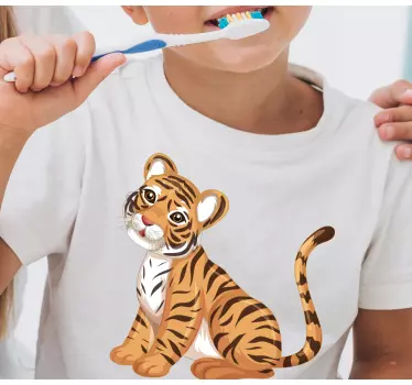 Baba tigris portré gyerek póló - TenStickers
