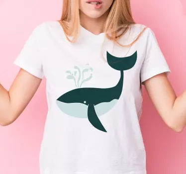 Bálna fröccsenő grafika póló - TenStickers