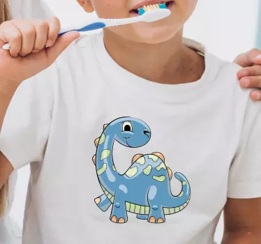 Boldog dinoszaurusz mosolyok póló gyerekeknek - TenStickers