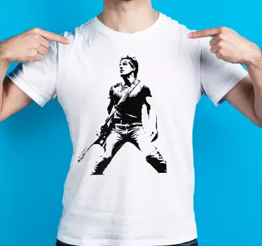 Bruce springsteen fekete-fehér póló - TenStickers