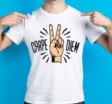 Carpe diem kézmozdulat póló - TenStickers