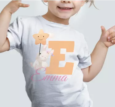 Csillagos léggömbös e póló baba - TenStickers