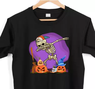 Csontváz táncmozdulat halloween pólók - TenStickers