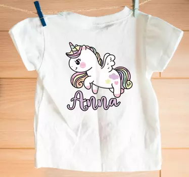 Cuki egyszarvú mintás póló baba - TenStickers