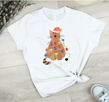 Cuki macska karácsony póló - TenStickers