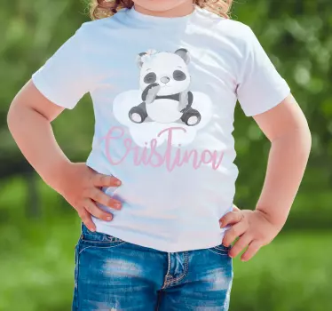 Cuki panda mintás póló gyerekeknek - TenStickers