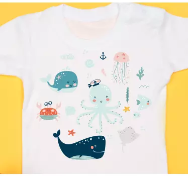 Cuki tengeri lények póló gyerekeknek - TenStickers