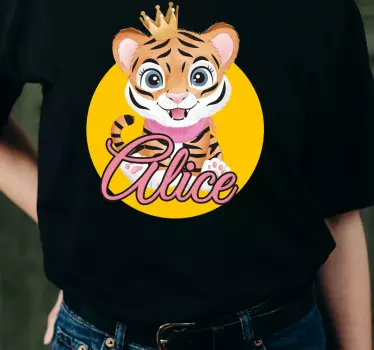 Cuki tigris hercegnő póló baba - TenStickers